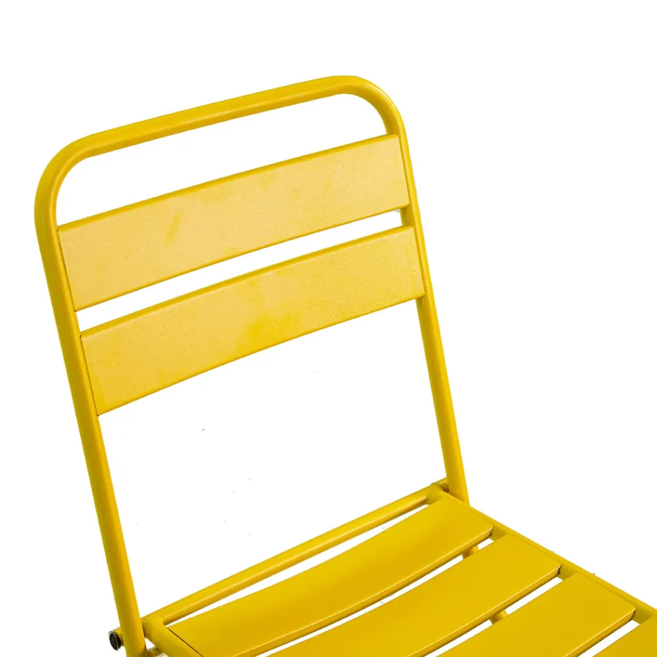 Opvouwbare tuinstoel volledig van metaal - Lint Viadurini