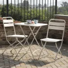 Opvouwbare tuinstoel volledig van metaal - Lint Viadurini