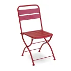 Opvouwbare tuinstoel volledig van metaal - Lint Viadurini