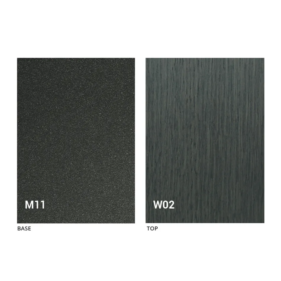 Klapstoel in metaal en eikenhout 2 stuks Made in Italy - Roberta Viadurini