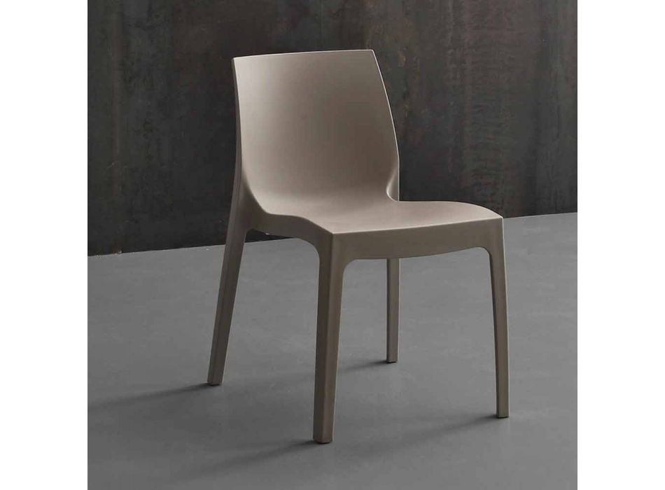 Moderne design polypropyleen stoel geproduceerd in Imperia, Italië Viadurini