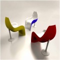 Stevige oppervlak design stoel / fauteuil Helled Made in Italië