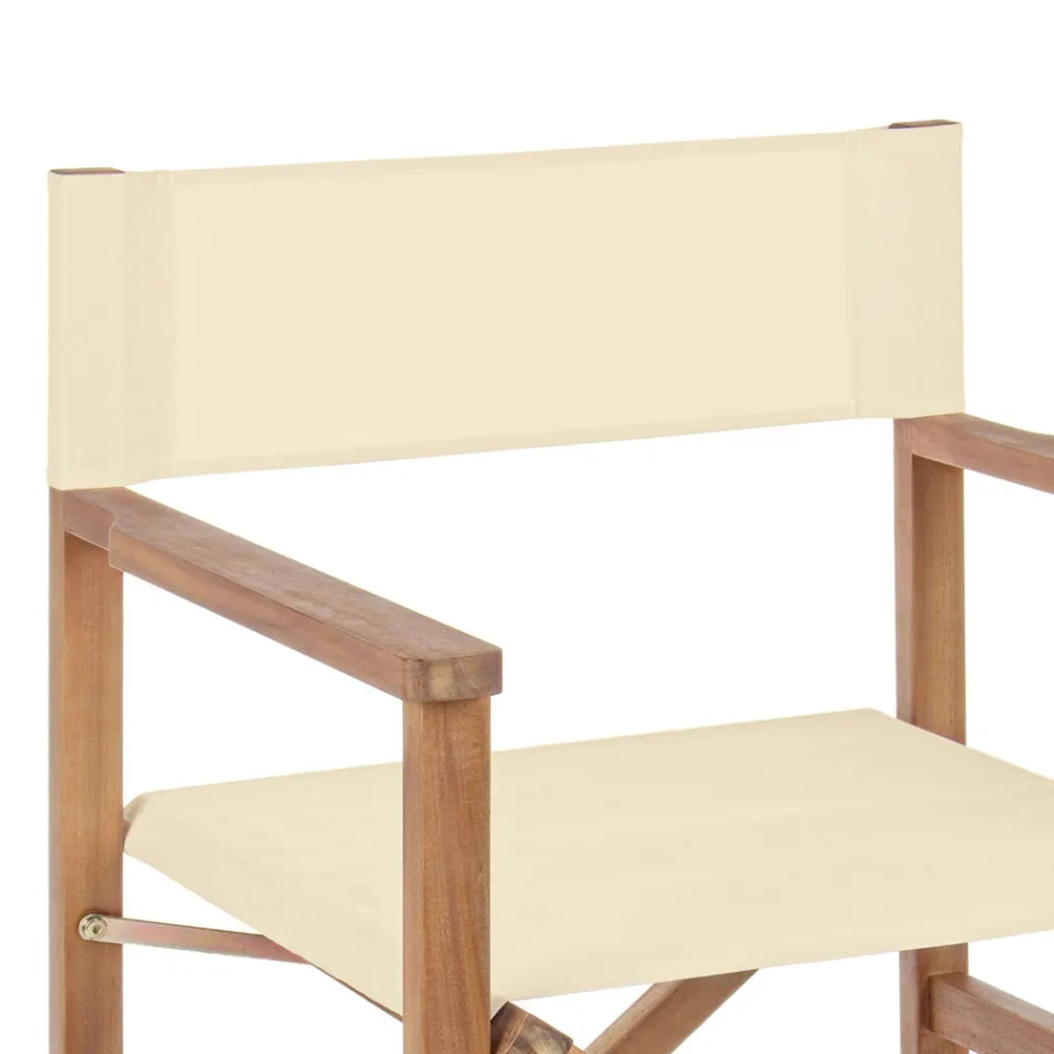 Directeursstoel in acaciahout van Outdoor Design for Garden - Roxen Viadurini