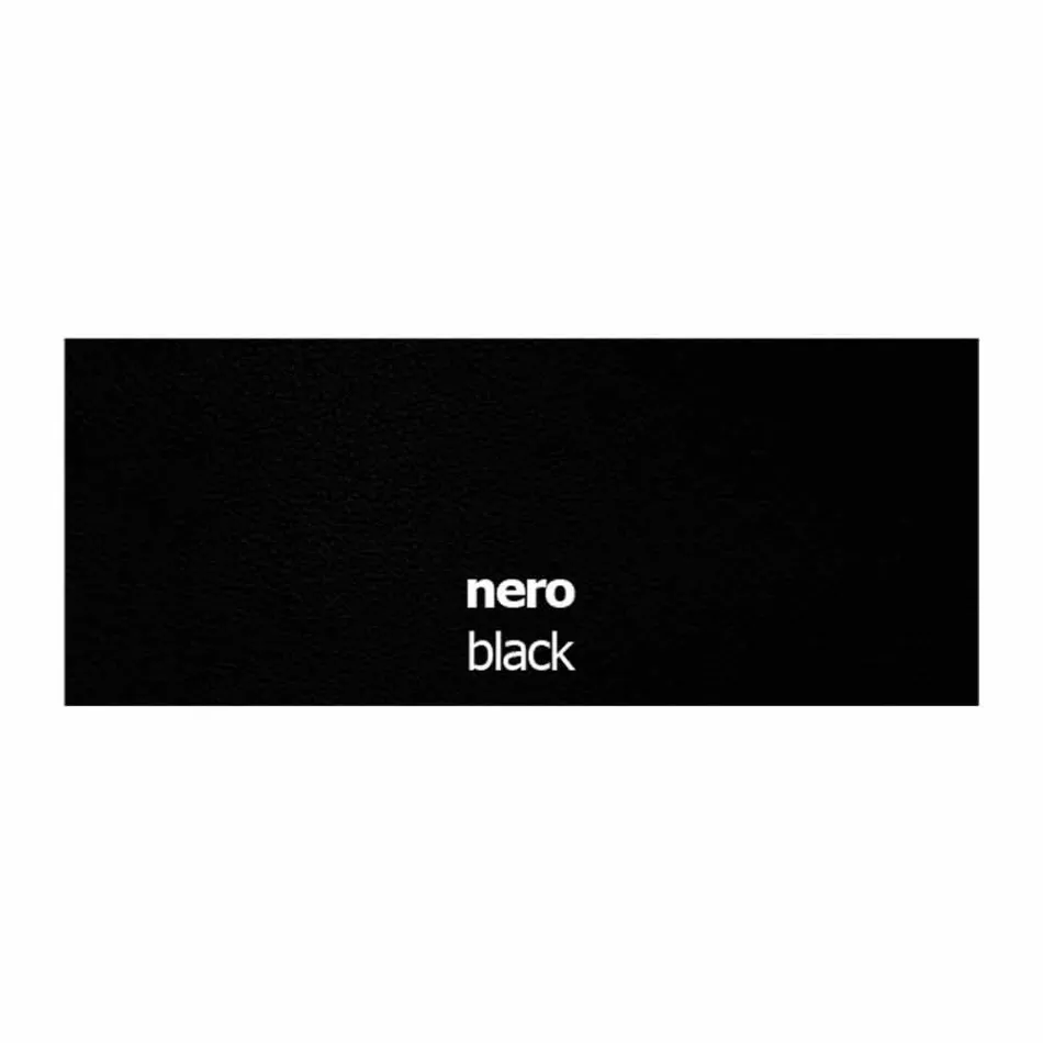 Lederen gestoffeerde stoel met metalen structuur gemaakt in Italië, 2 stuks - zink Viadurini