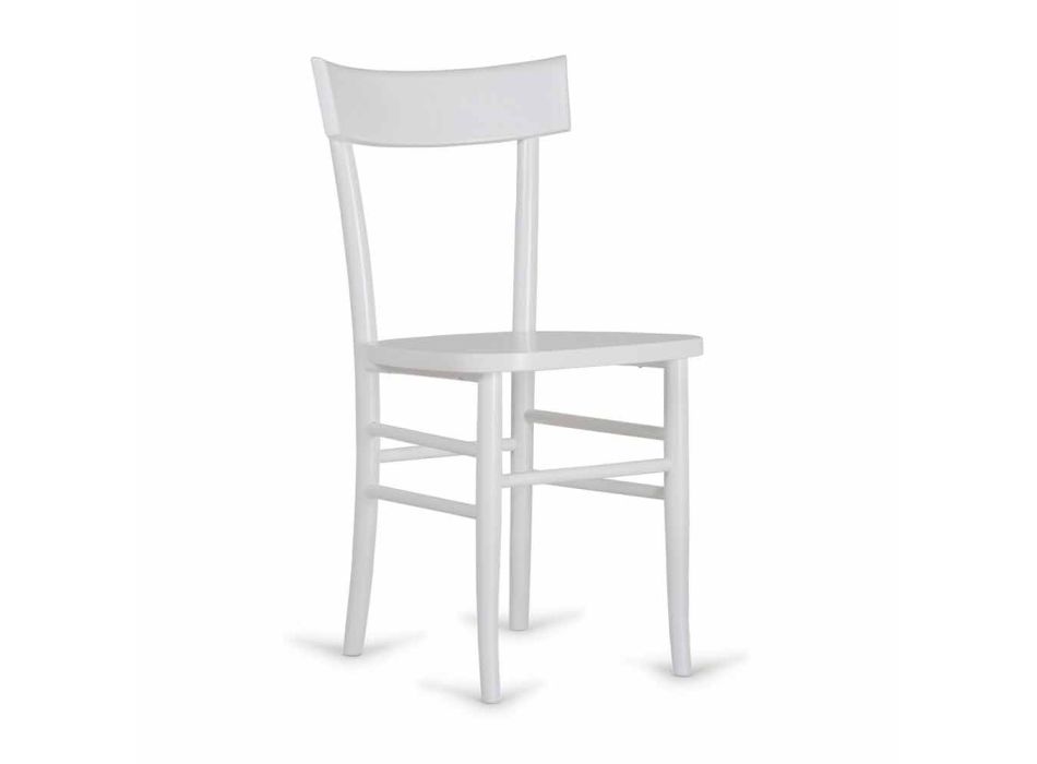 bedekt stoel moderne designer Stella beukenhout, 4 stukken Viadurini
