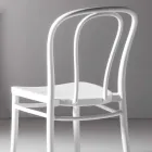 Eetkamerstoel in polypropyleen stapelbaar tot 10 eenheden, 4 stuks - Gaya Viadurini