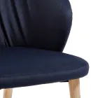 Eetkamerstoel in elegante moderne designstof - Reginaldo Viadurini