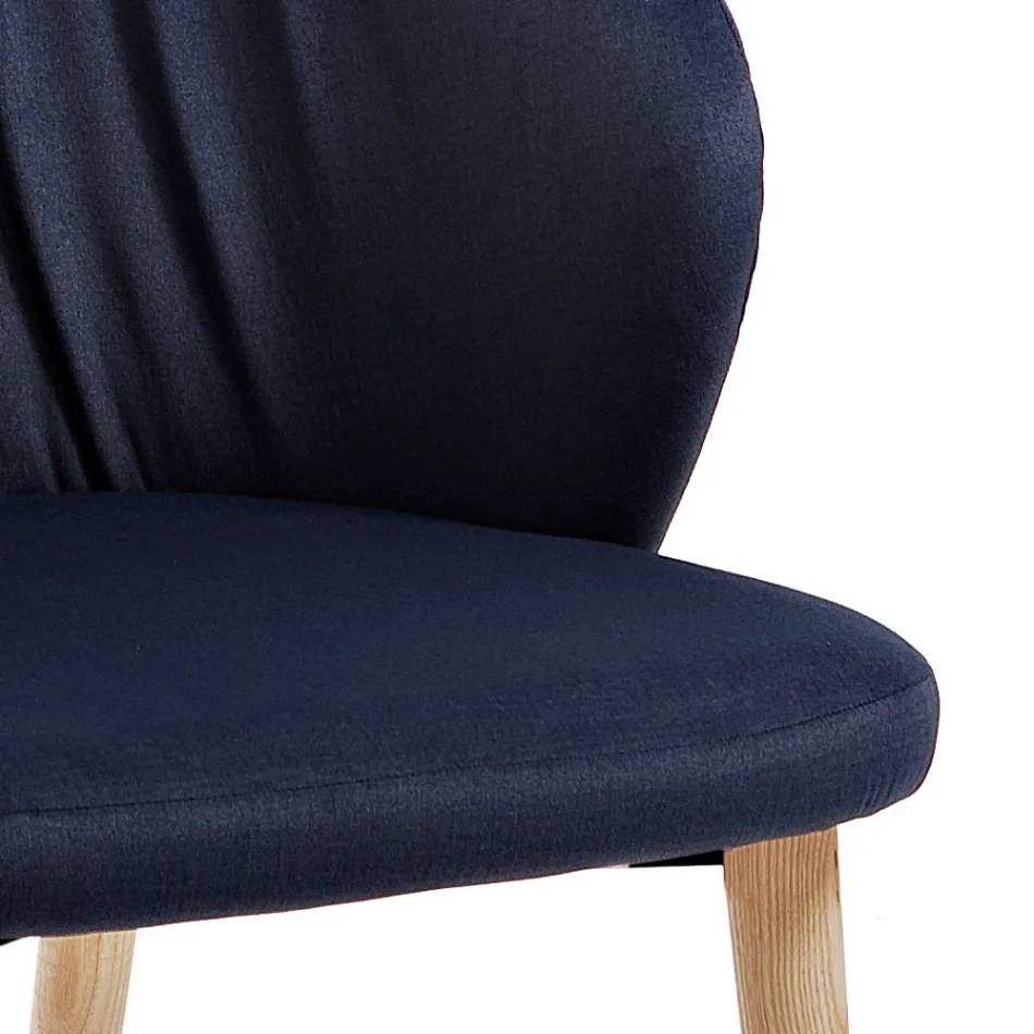 Eetkamerstoel in elegante moderne designstof - Reginaldo Viadurini