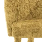 Eetkamerstoel bekleed met stof gemaakt in Italië 4 stuks - Tagata Viadurini