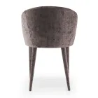 Eetkamerstoel bekleed met stof gemaakt in Italië 4 stuks - Tagata Viadurini