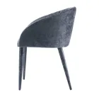 Eetkamerstoel bekleed met stof gemaakt in Italië 4 stuks - Tagata Viadurini