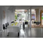 Made in Italy eetkamerstoel van metaal en polypropyleen, 4-delig - Carlita Viadurini