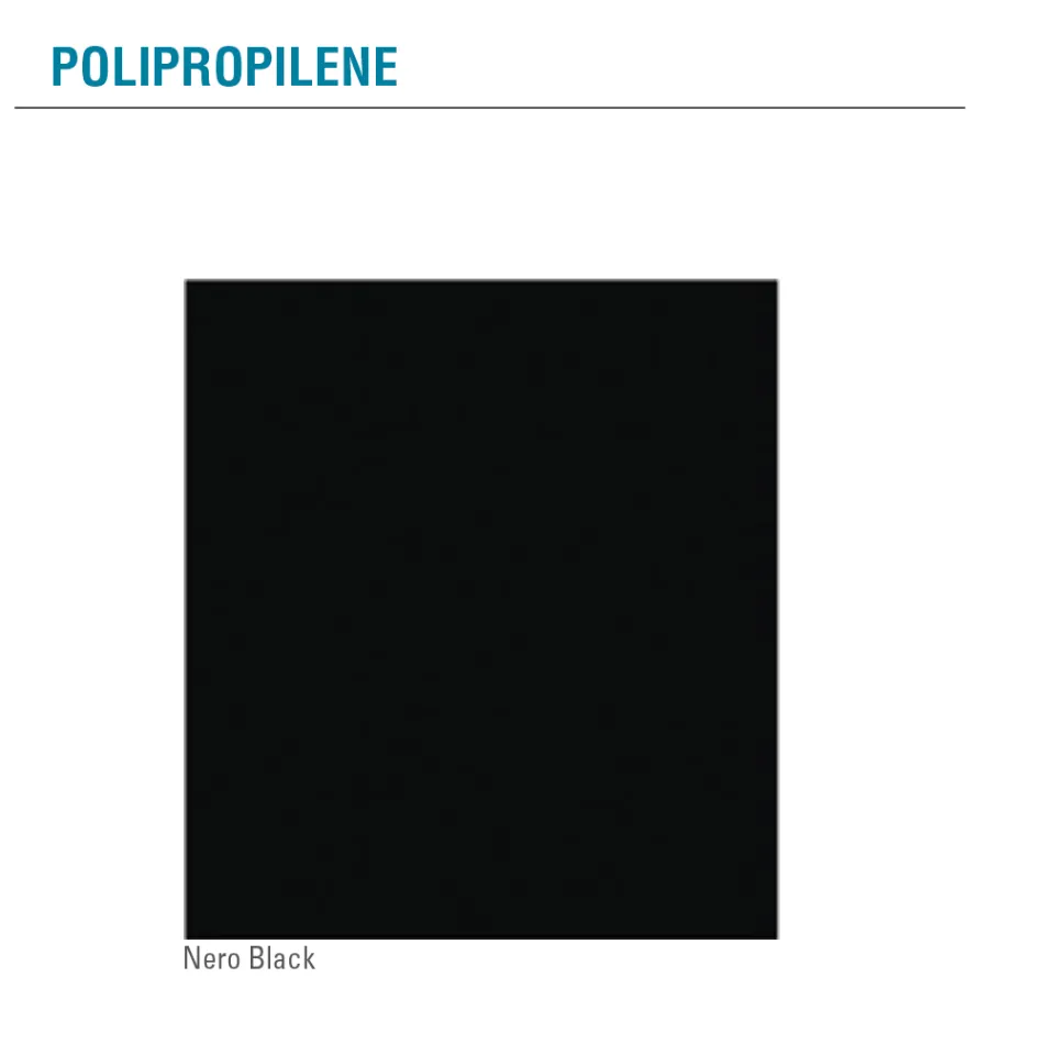 Woonkamerstoel in hout en polypropyleen Made in Italy, 4 stuks - Marbella Viadurini