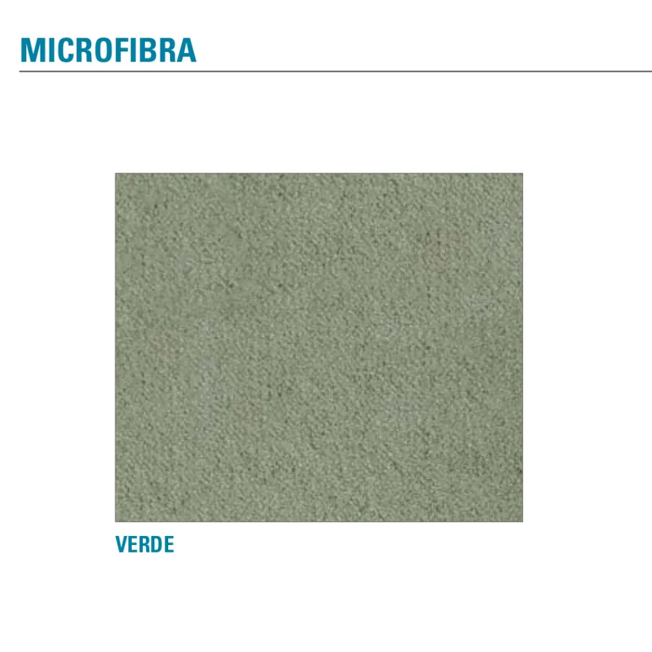 Metalen woonkamerstoel en zitting van microvezel Made in Italy, 2 stuks - Fabiola Viadurini