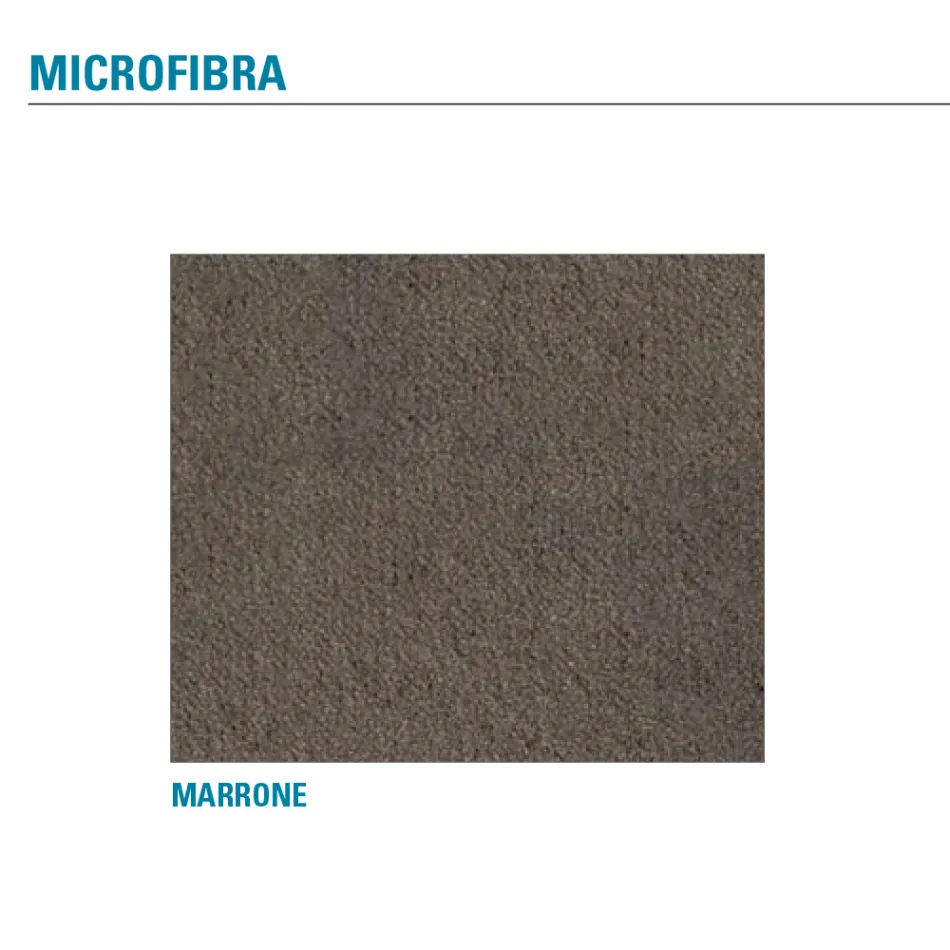 Metalen woonkamerstoel en zitting van microvezel Made in Italy, 2 stuks - Fabiola Viadurini