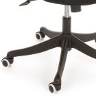 Bureaustoel met hoofdsteun en armleuningen in staal en netstof - Amolia Viadurini
