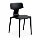 Stapelbare polypropyleen stoelen voor buiten gemaakt in Italië, 4 stuks - Claribel Viadurini