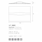 Selene Art &amp; Light schans met getextureerde panelen 140xH75 cm Viadurini