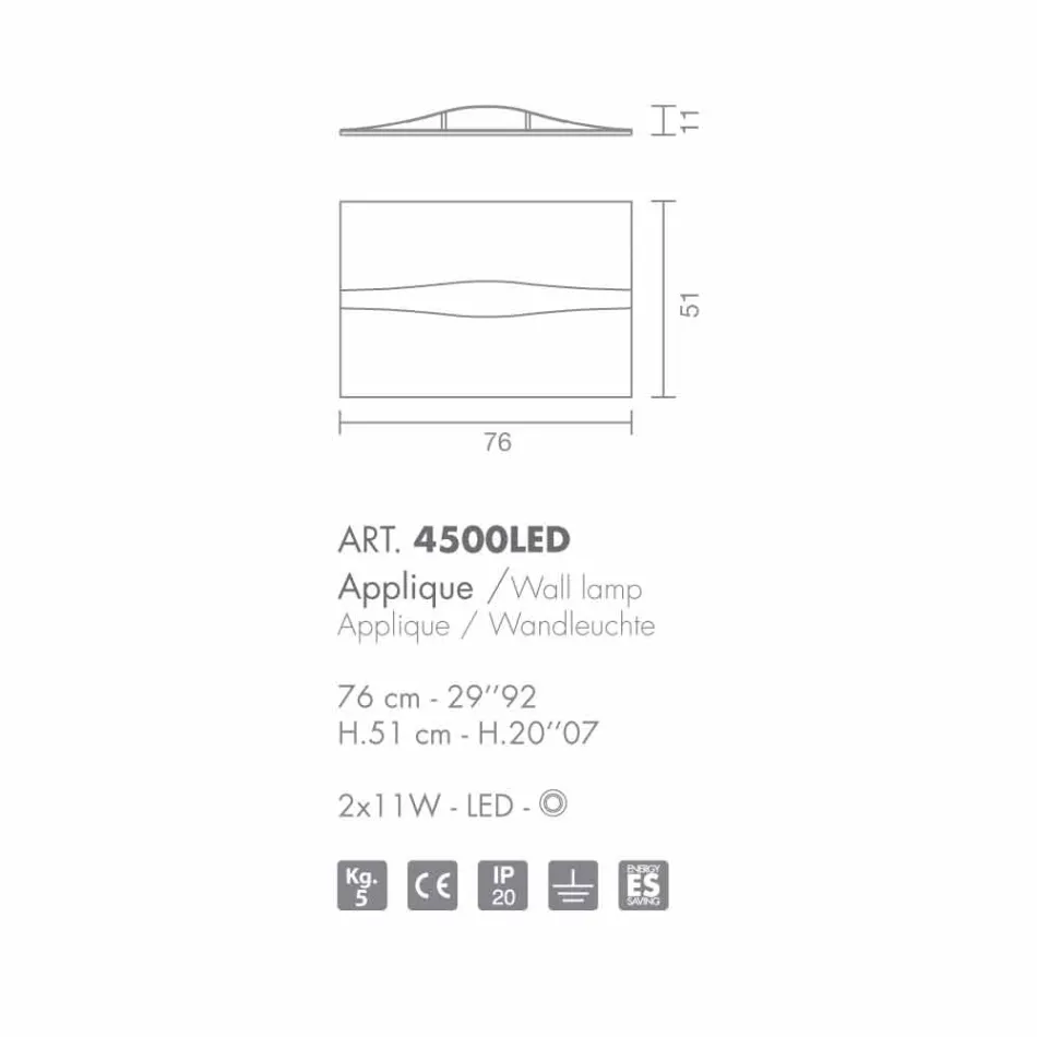 Selene Art &amp; Light applique met de hand gemaakte geweven panelen Viadurini