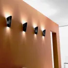 Selene Bloom applicatie glas handgemaakt in Italië 12x11 H 28 cm Viadurini