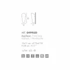 Selene Bloom applicatie glas handgemaakt in Italië 12x11 H 28 cm Viadurini