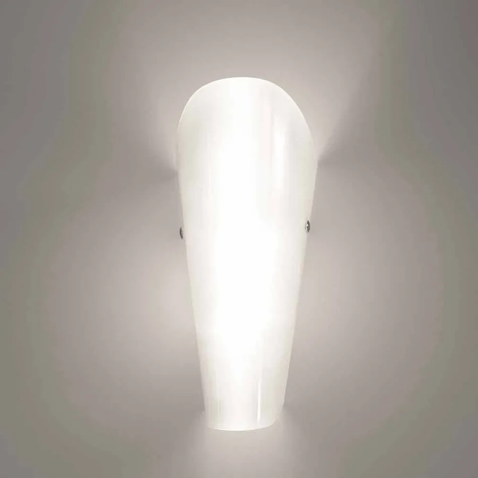 Selene Bloom applicatie glas handgemaakt in Italië 12x11 H 28 cm Viadurini