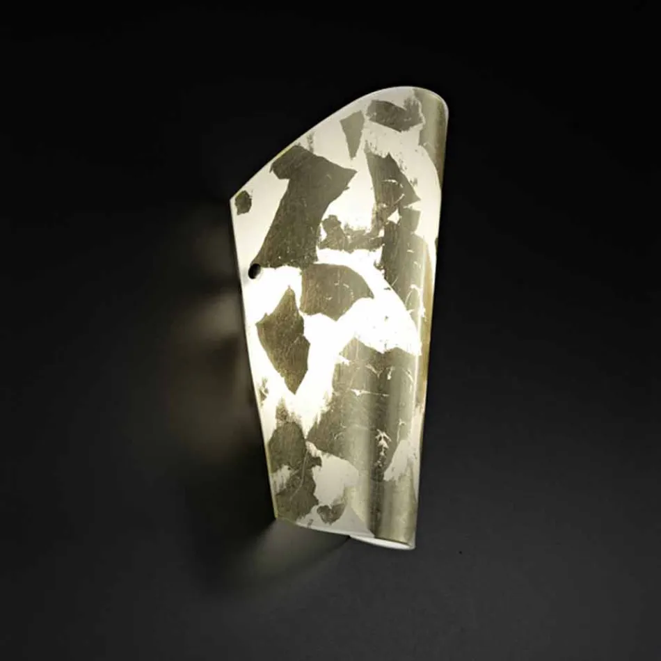 Selene Bloom applicatie glas handgemaakt in Italië 12x11 H28cm Viadurini