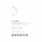 Selene Bossa Nova tafellamp Ø10 H 26cm amber glas geblazen Viadurini