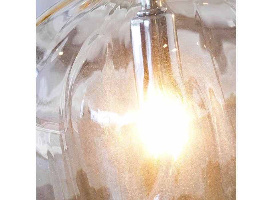 Selene Bossa Nova tafellamp Ø15 H 21cm amber glas geblazen Viadurini