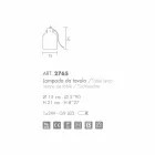 Selene Bossa Nova tafellamp Ø15 H 21cm amber glas geblazen Viadurini