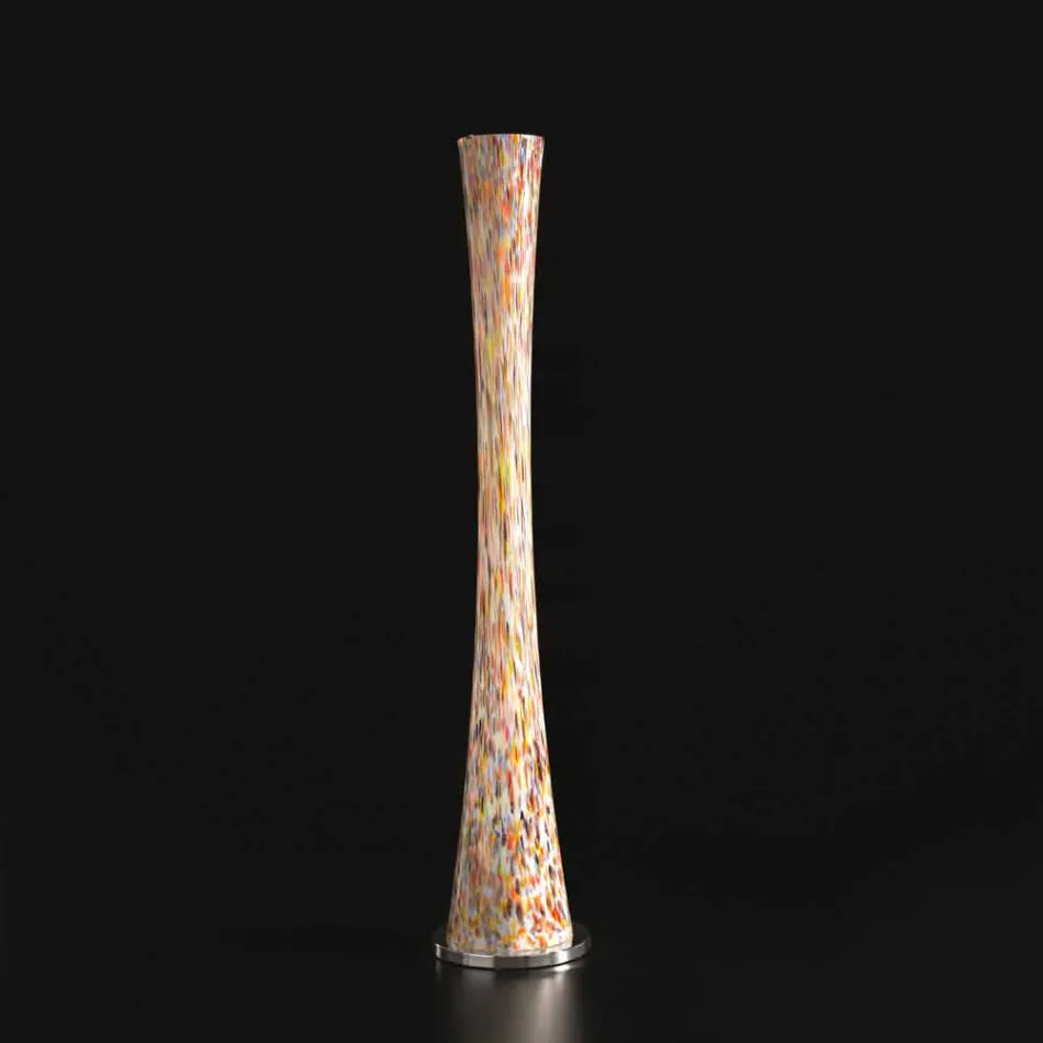 Selene Hourglass geblazen glas staande lamp H175cm Ø36 Viadurini