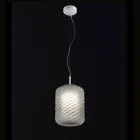 Selene Domino hanglamp geblazen Ø21 H 27/140 cm glazen Viadurini