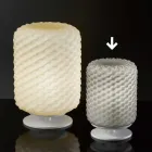 Selene Domino tafellamp Ø15 H22cm, geblazen glazen handgemaakte Viadurini