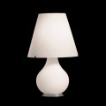 Selene altijd tafellamp in wit geblazen glas O34 H 55cm