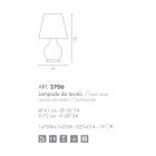 Selene altijd tafellamp geblazen glazen Ø41 H 72cm Viadurini