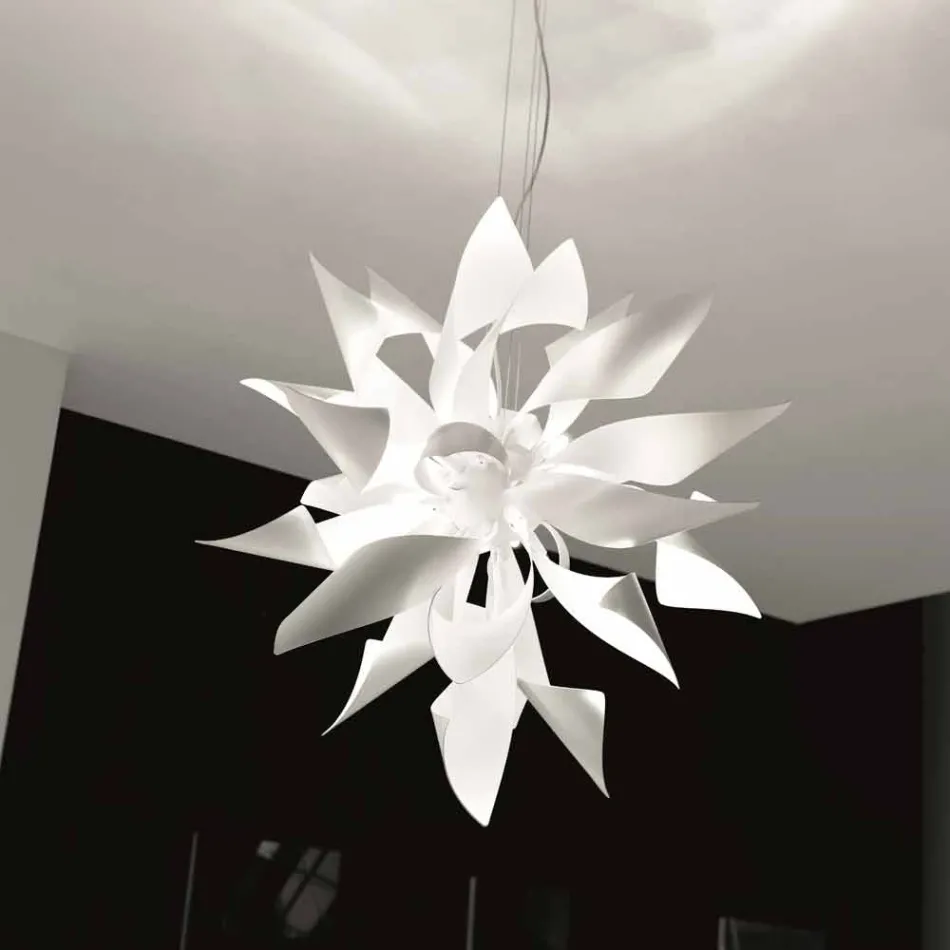 Selene Ginger lampda metaal schorsing made in Italy Ø80 H200cm Viadurini