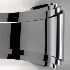 Selene Ionica wandlamp gemaakt in Italië, 30x10 H16cm, glas en staal Viadurini