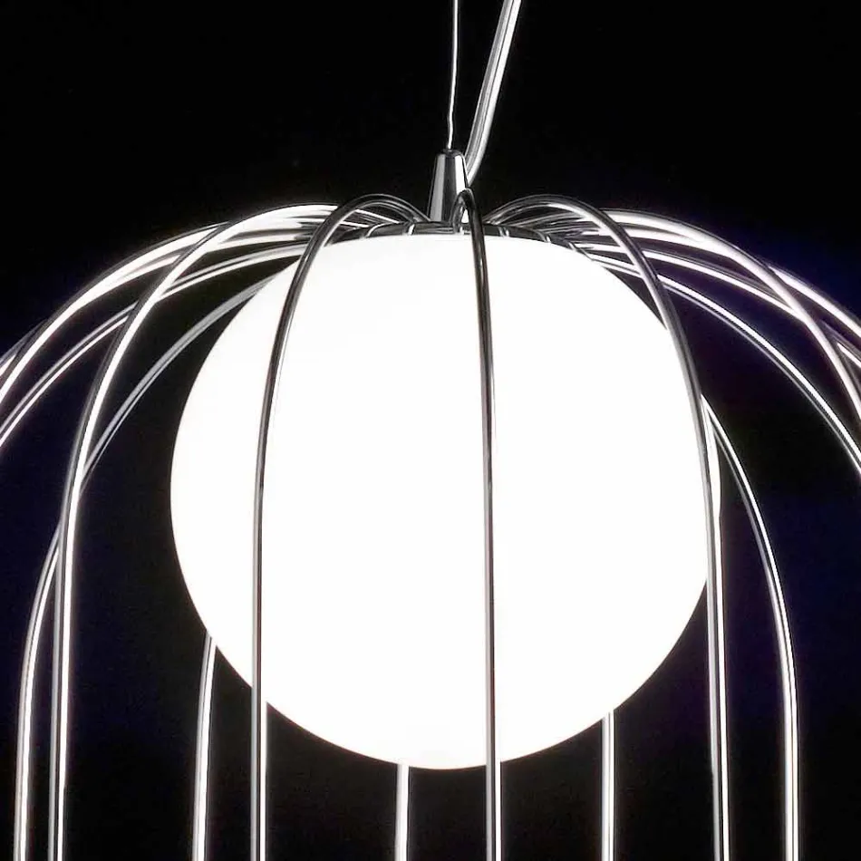 Selene Kluvì hanglamp geblazen Ø33 H 41/150 cm glazen Viadurini