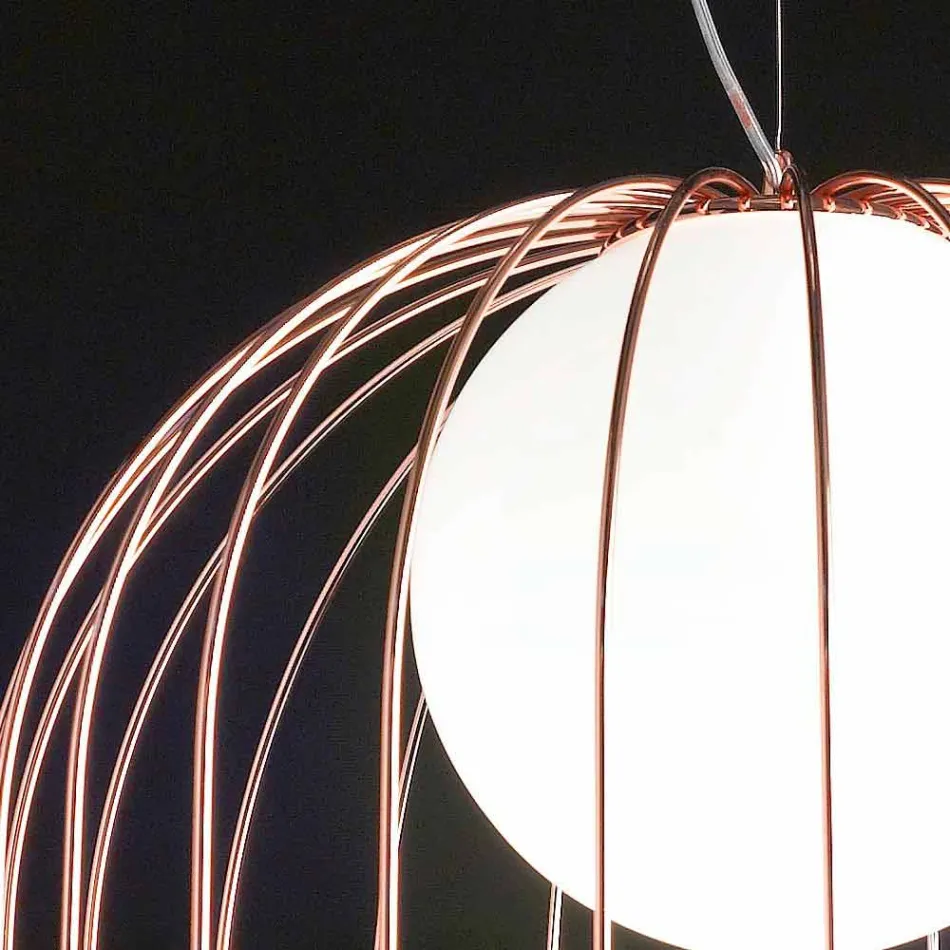 Selene Kluvì hanglamp geblazen glazen Ø54 H 70 / 200cm Viadurini