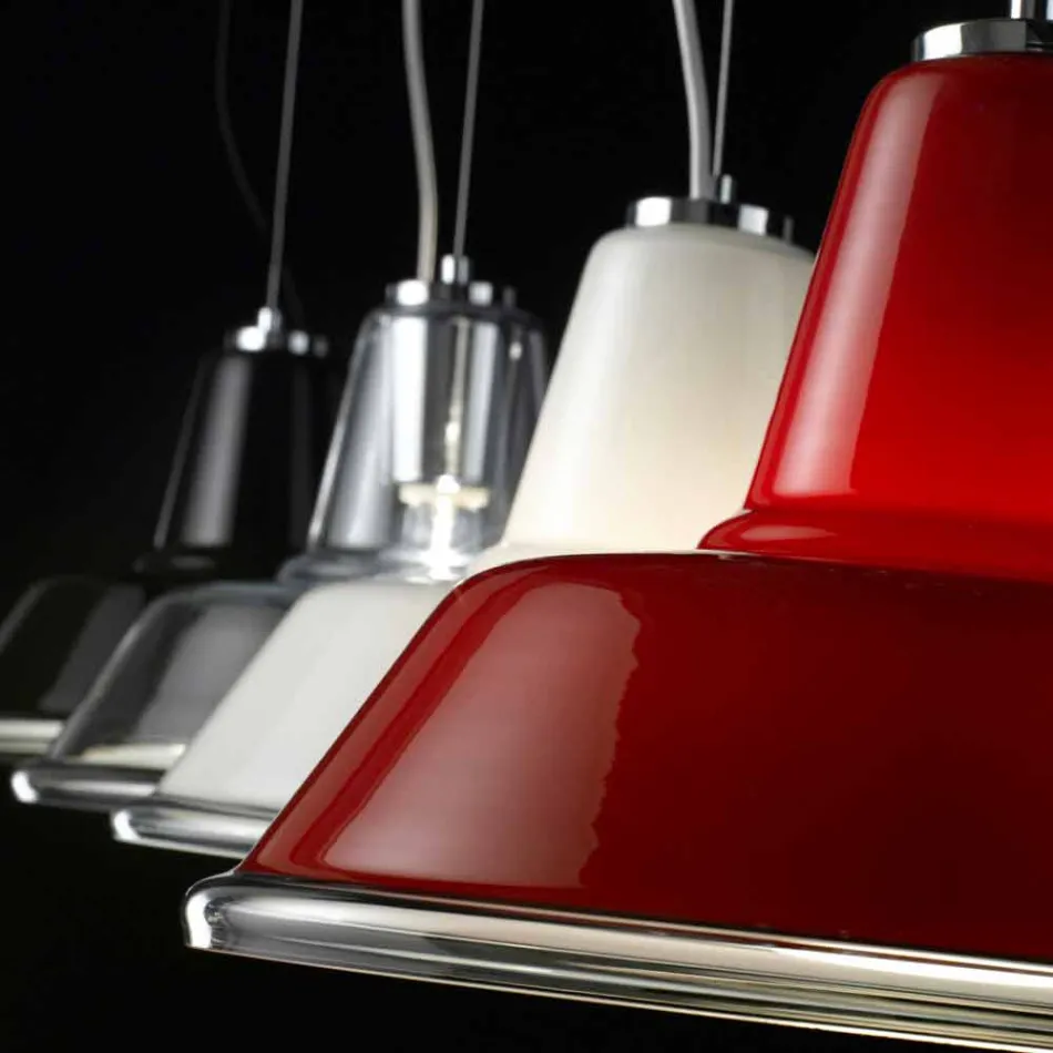 Selene Lampara hanglamp geblazen Ø37 ​​H 24/140 cm glazen Viadurini