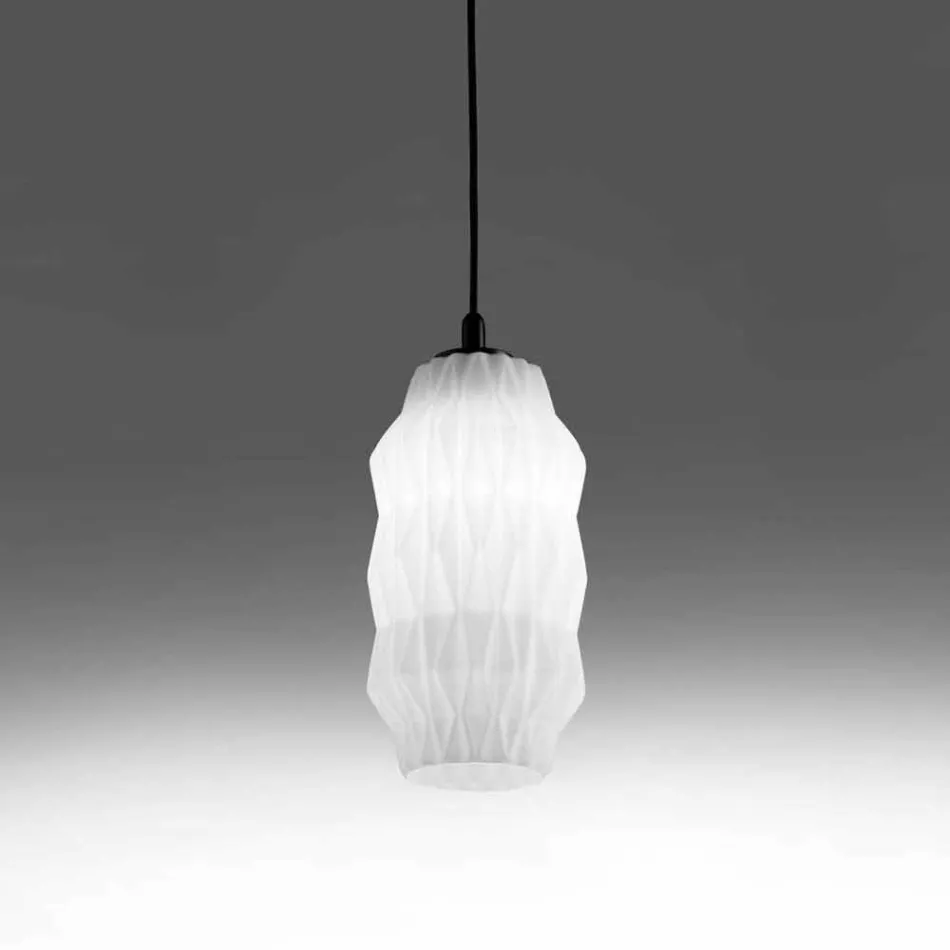 Selene Origami hanglamp geblazen glazen Ø16 H 30 / 140cm Viadurini