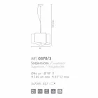 Selene Papiro hanglamp in Italië O46 x H 140 cm Viadurini