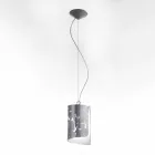 Selene papyrus moderne kristallen hanglamp Ø15 H 125cm Viadurini