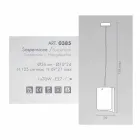 Selene papyrus moderne kristallen hanglamp Ø26 H 125cm Viadurini