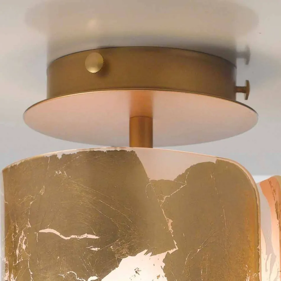 Selene Papiro plafondlamp kristal Ø15 H30cm, made in Italy Viadurini