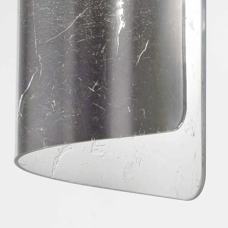 Selene Papiro plafondlamp kristal Ø15 H30cm, made in Italy Viadurini