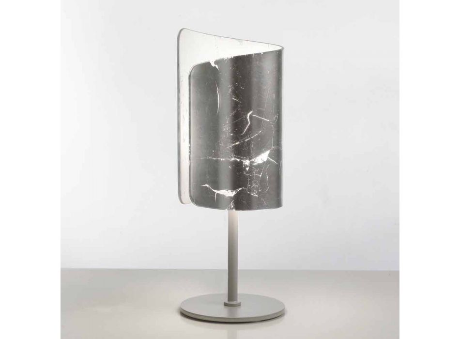 Selene Papiro design tafellamp kristal Ø15 H38cm Viadurini