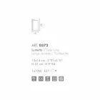 Selene Papiro tafellamp kristal gemaakt in Italië 15x14xH25cm Viadurini