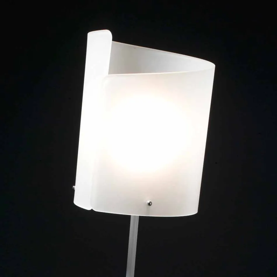 Selene Papiro ontwerper staande lamp H185cm kristal Ø26 Viadurini