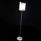 Selene Papiro ontwerper staande lamp H185cm kristal Ø26 Viadurini